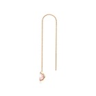 Harmony'18K Rose Gold Pink Mother of Pearl Single Earring