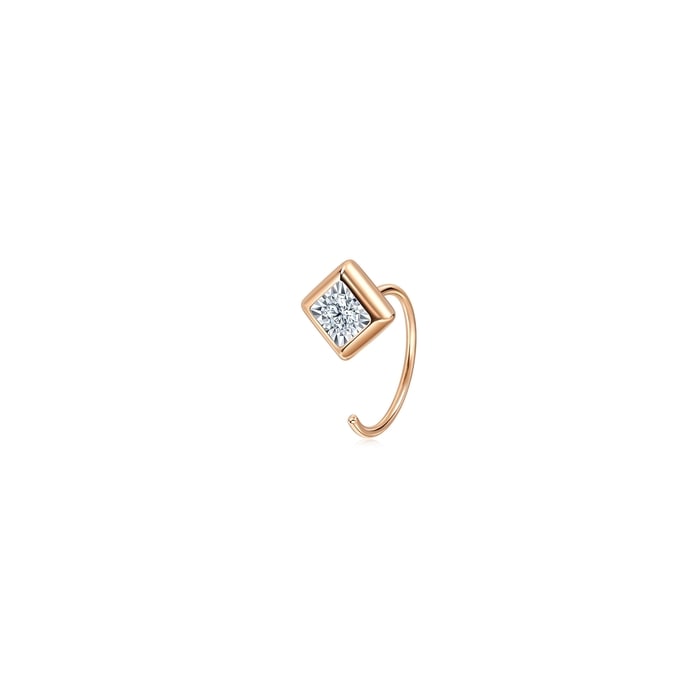 18K White & Rose Gold Earring | Chow Sang Sang Jewellery | Daily Luxe | 93705E - 1