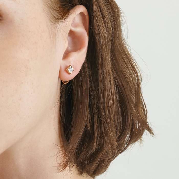 18K White & Rose Gold Earring | Chow Sang Sang Jewellery | Daily Luxe | 93705E - 2