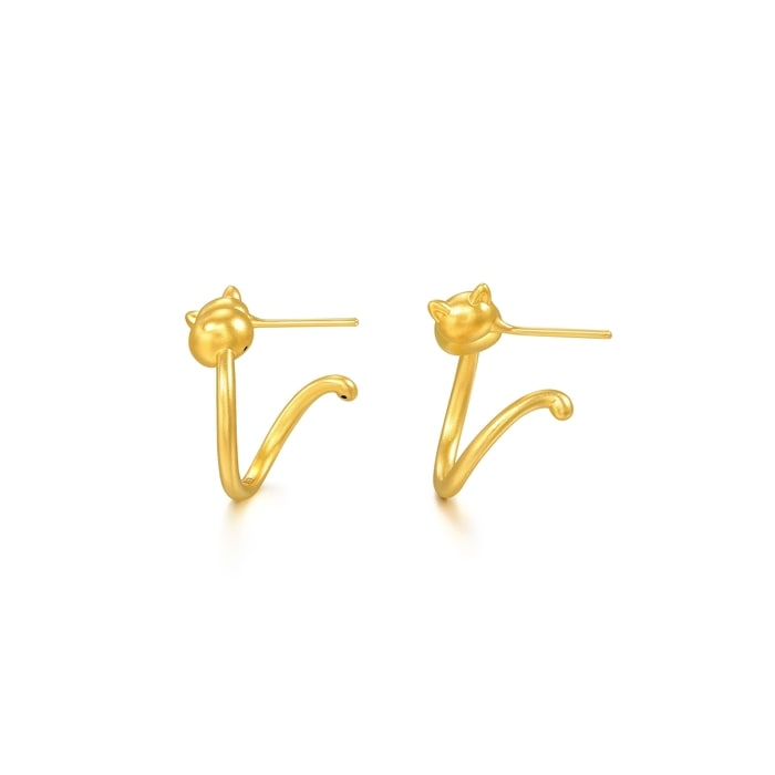 999黃金 耳環 | 周生生珠寶 | Essence「永」 | 93770E - 6