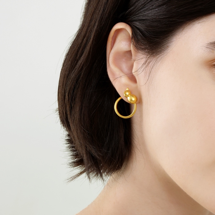 999黃金 耳環 | 周生生珠寶 | Essence「永」 | 93770E - 2