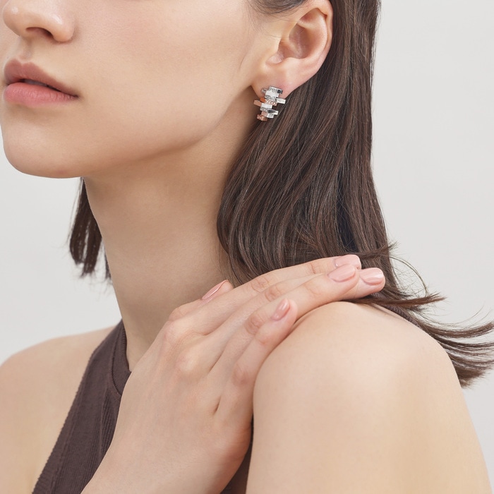 18K White & Rose Gold Earring | Chow Sang Sang Jewellery | 93895E - 2