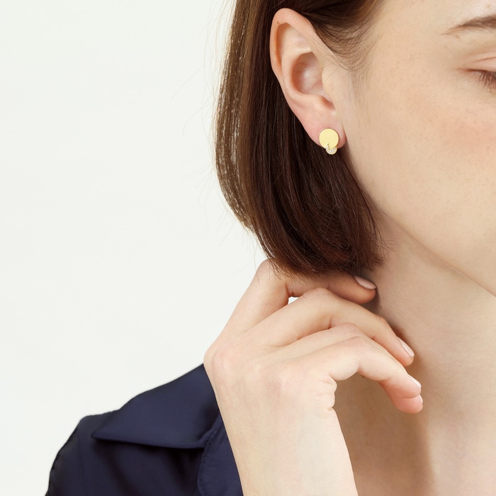 Solid Gold Earring | Chow Sang Sang Jewellery | Essence | 93904E - 3