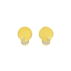999 Gold Diamond Earrings