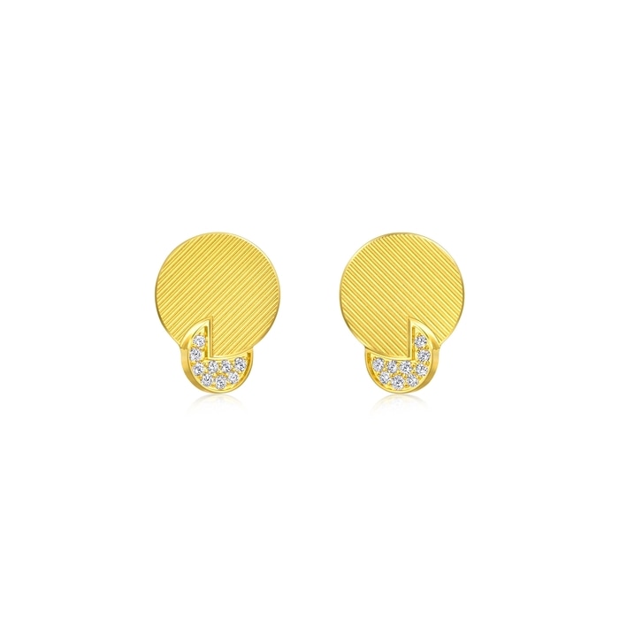 Solid Gold Earring | Chow Sang Sang Jewellery | Essence | 93904E - 1