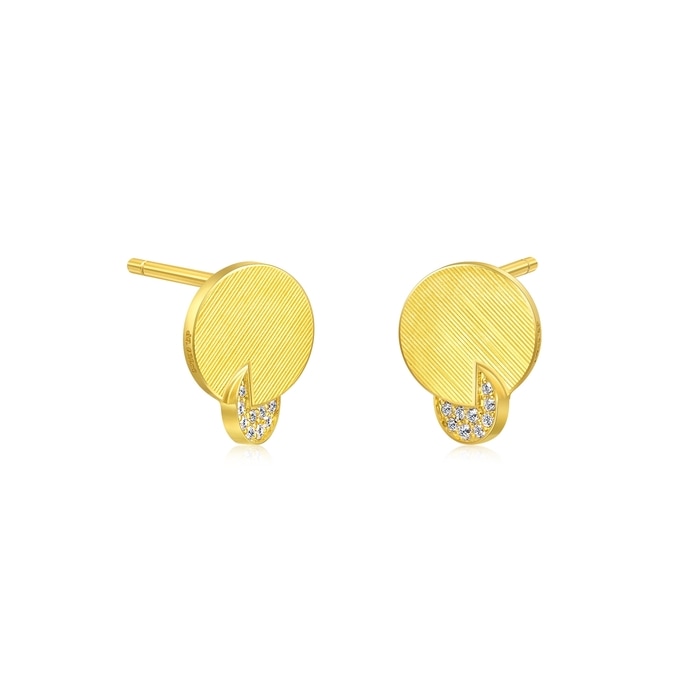 Solid Gold Earring | Chow Sang Sang Jewellery | Essence | 93904E - 4