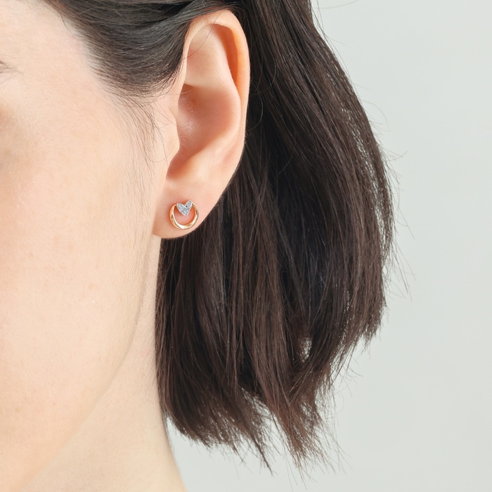 18K White & Rose Gold Earring | Chow Sang Sang Jewellery | 93934E - 2