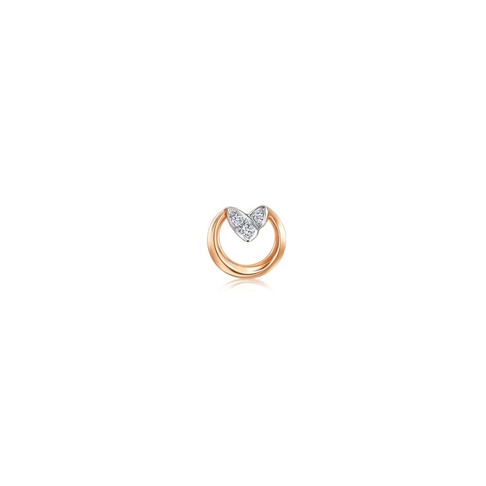 18K White & Rose Gold Earring | Chow Sang Sang Jewellery | 93934E - 1