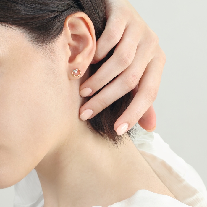 18K White & Rose Gold Earring | Chow Sang Sang Jewellery | 93934E - 3