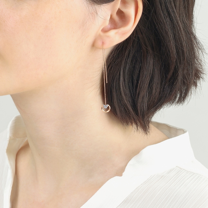 18K White & Rose Gold Earring | Chow Sang Sang Jewellery | 93935E - 3