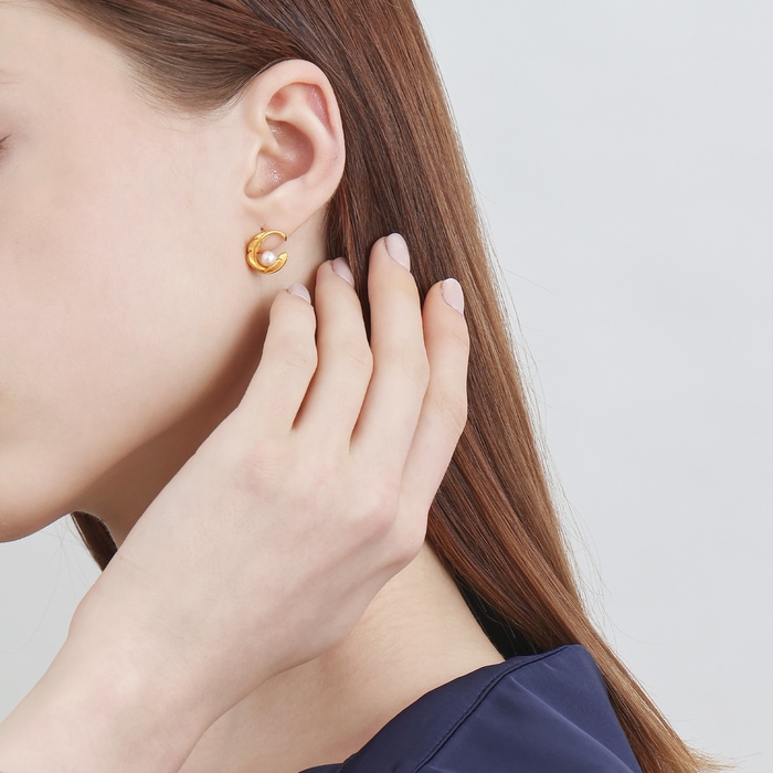 Solid Gold Earring | Chow Sang Sang Jewellery | Love Decode | 94000E - 3