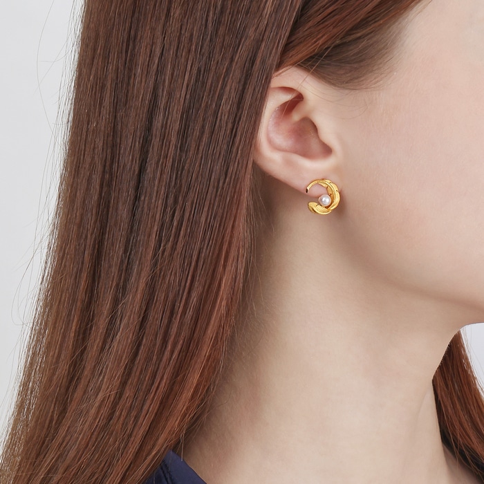 Solid Gold Earring | Chow Sang Sang Jewellery | Love Decode | 94000E - 2