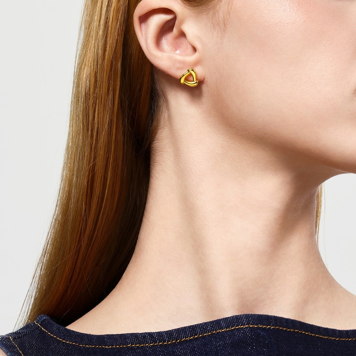 Solid Gold Earring | Chow Sang Sang Jewellery | 94093E - 3