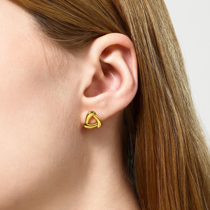 Solid Gold Earring | Chow Sang Sang Jewellery | 94093E - 2