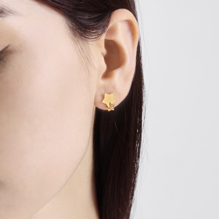 999黃金 耳環 | 周生生珠寶 | Essence「永」 | 94188E - 2