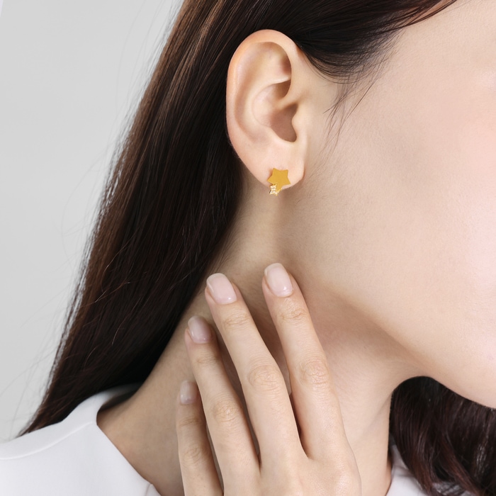 999黃金 耳環 | 周生生珠寶 | Essence「永」 | 94188E - 3