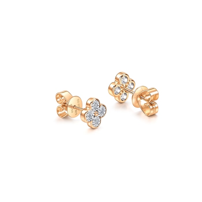 18K White & Rose Gold Earring | Chow Sang Sang Jewellery | Daily Luxe | 94342E - 5