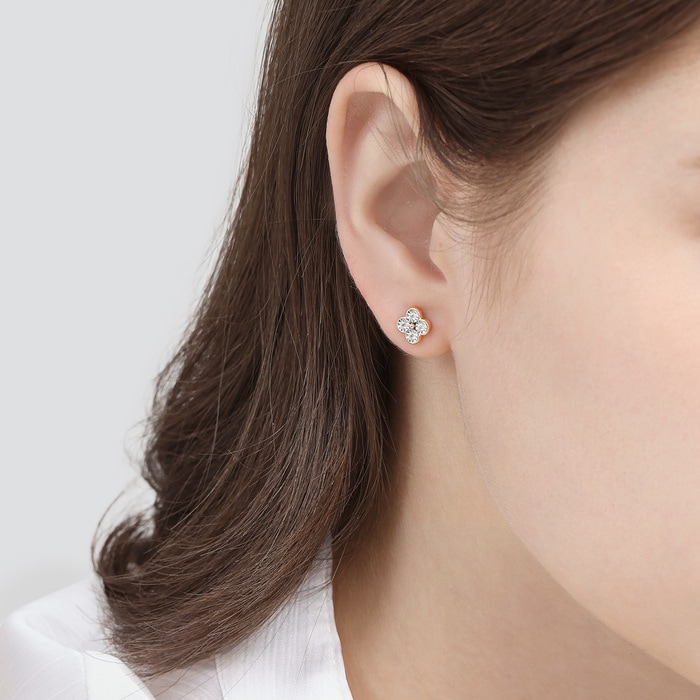 18K White & Rose Gold Earring | Chow Sang Sang Jewellery | Daily Luxe | 94342E - 2