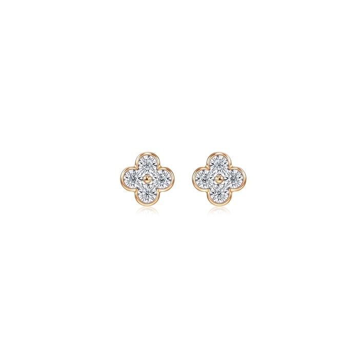 18K White & Rose Gold Earring | Chow Sang Sang Jewellery | Daily Luxe | 94342E - 1