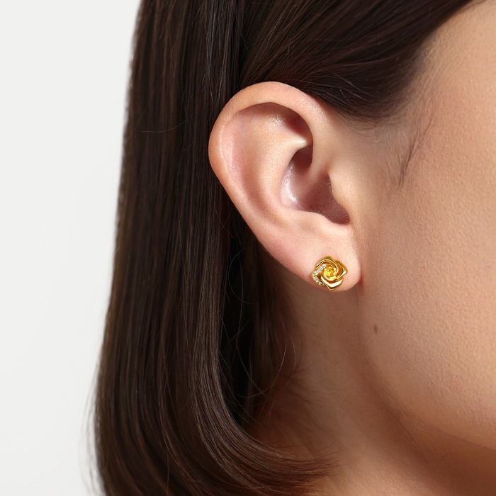 999黃金 耳環 | 周生生珠寶 | Essence「永」 | 94354E - 2