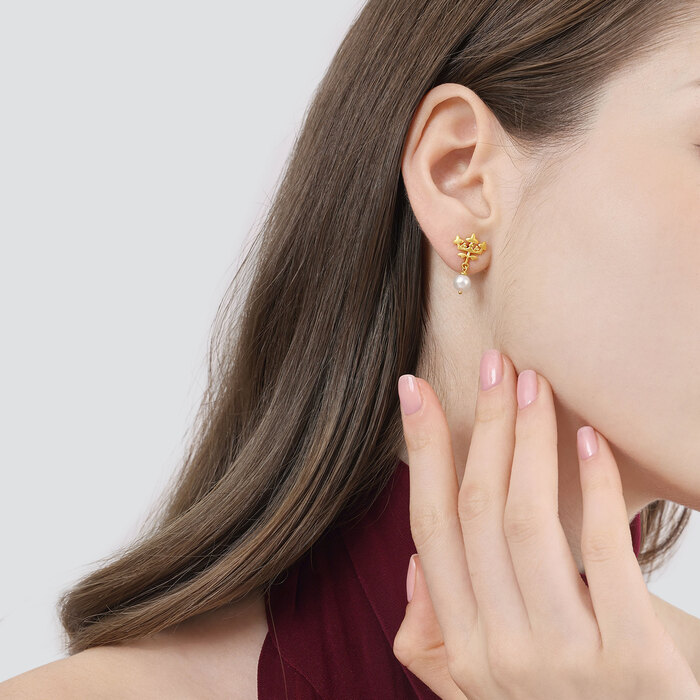 999.9黃金 耳環 | 周生生珠寶 | 94384E - 3