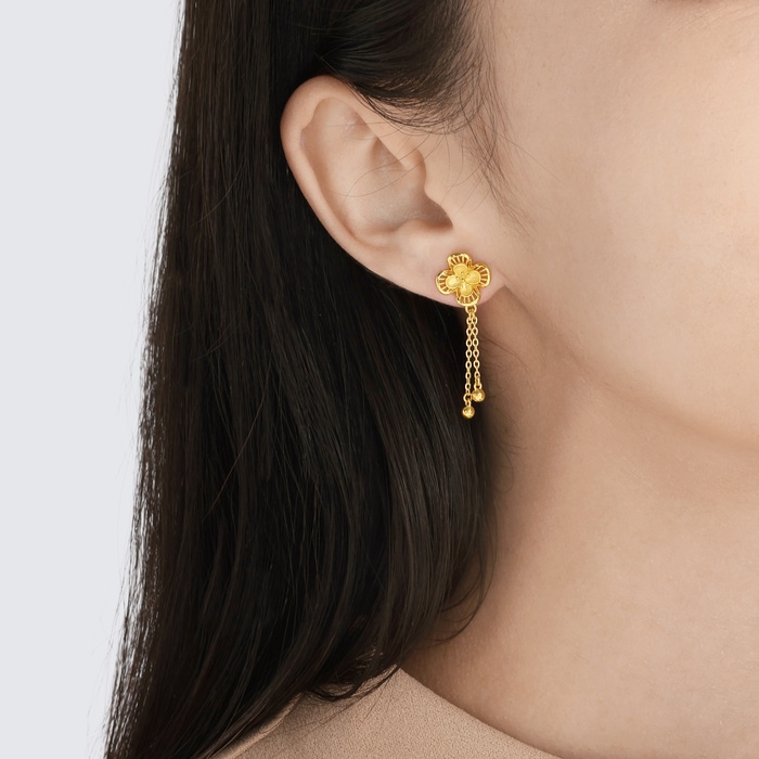 [Golden dew] 韓国アクセ☆18K Gold☆GD Luna 1 Earrings Golden dew] 韓国アクセ☆18K Gold☆GD Luna 1 Earrings (GOLDEN