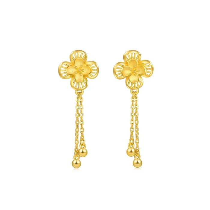 999.9黃金 耳環 | 周生生珠寶 | 生生有囍 | 94445E - 1