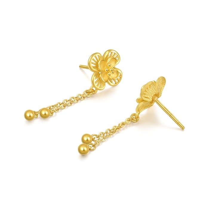 Chinese gold earrings price sale