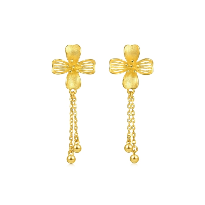 Chinese gold hot sale earrings design