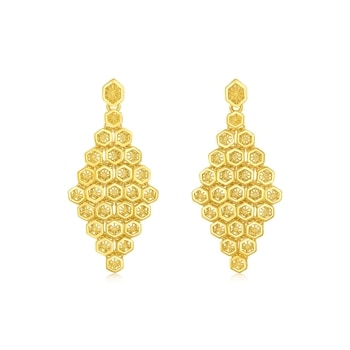 Latest Gold 18kt Long Earring Design Rani Alankar Jewellers – Welcome to  Rani Alankar