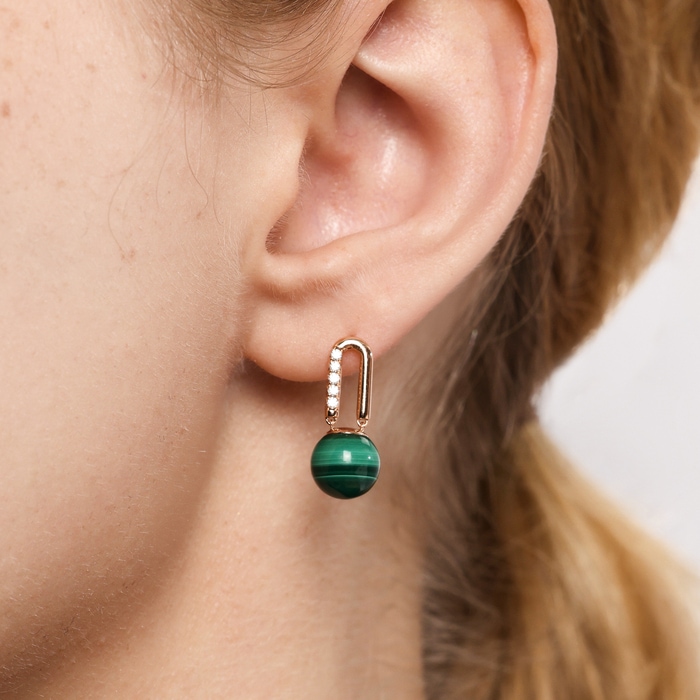 18K玫瑰金 耳環 | 周生生珠寶 | 94641E - 2