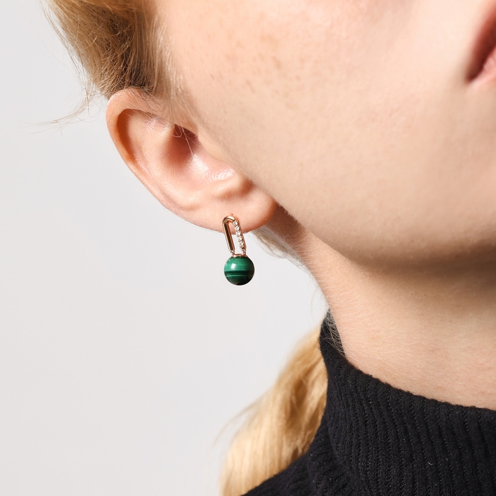 18K玫瑰金 耳環 | 周生生珠寶 | 94641E - 3