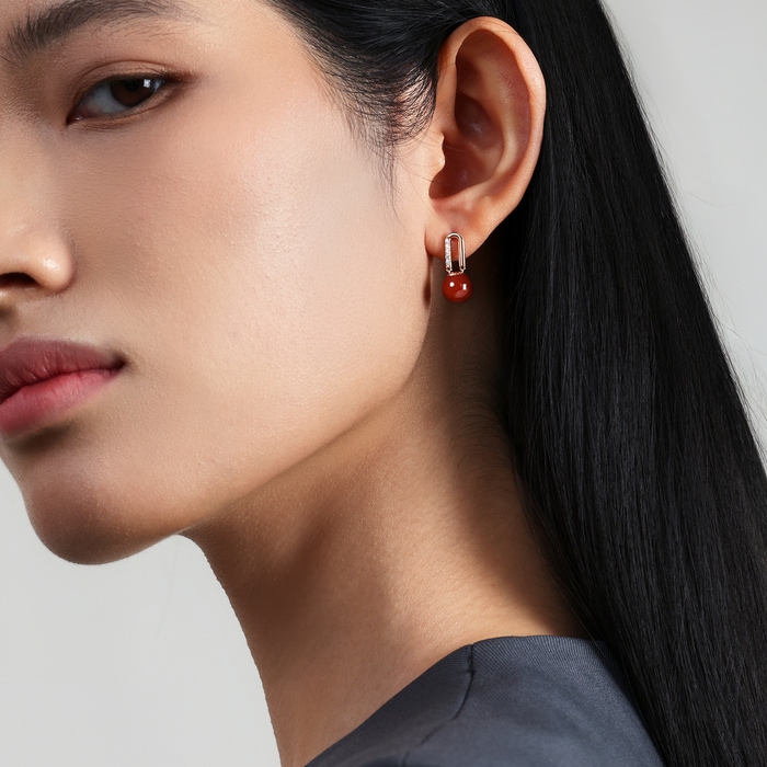 18K玫瑰金 耳環 | 周生生珠寶 | 94641E - 3