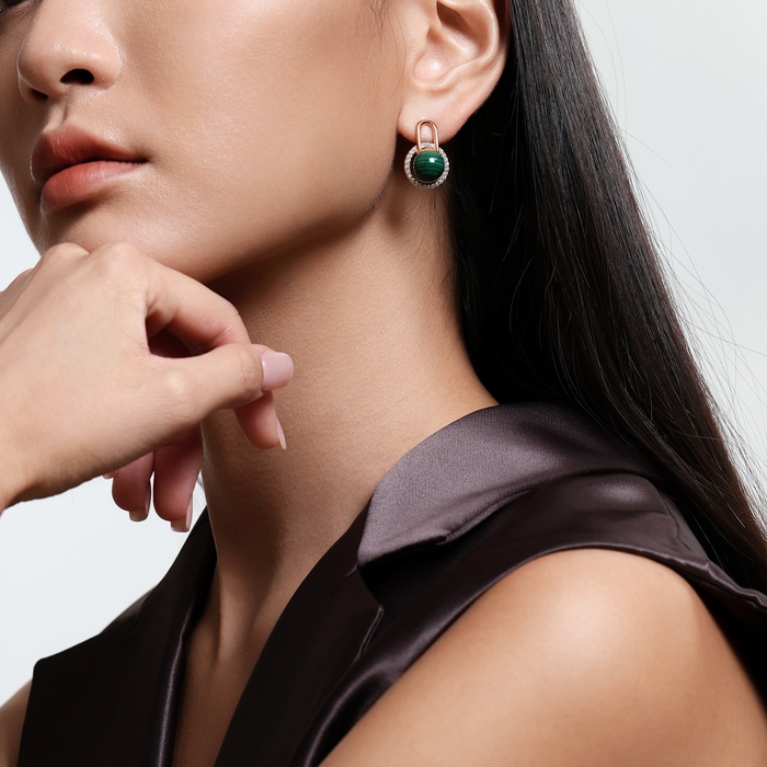 18K玫瑰金 耳環 | 周生生珠寶 | 94693E - 3