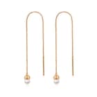 18K Rose Gold Freshwater Pearl Earrings