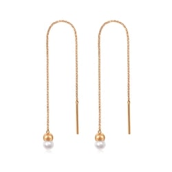 18K Rose Gold Freshwater Pearl Earrings