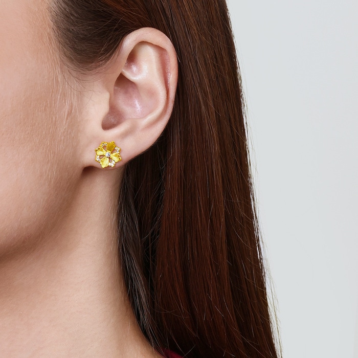 999黃金 耳環 | 周生生珠寶 | Cultural Blessings 「文化祝福」 | 94737E - 2