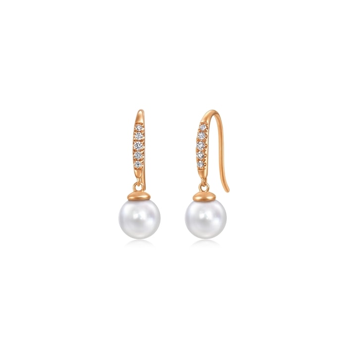 18K Rose Gold Earring | Chow Sang Sang Jewellery | Daily Luxe | 94739E - 1