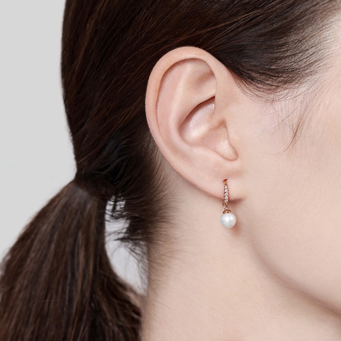 18K Rose Gold Earring | Chow Sang Sang Jewellery | Daily Luxe | 94739E - 2