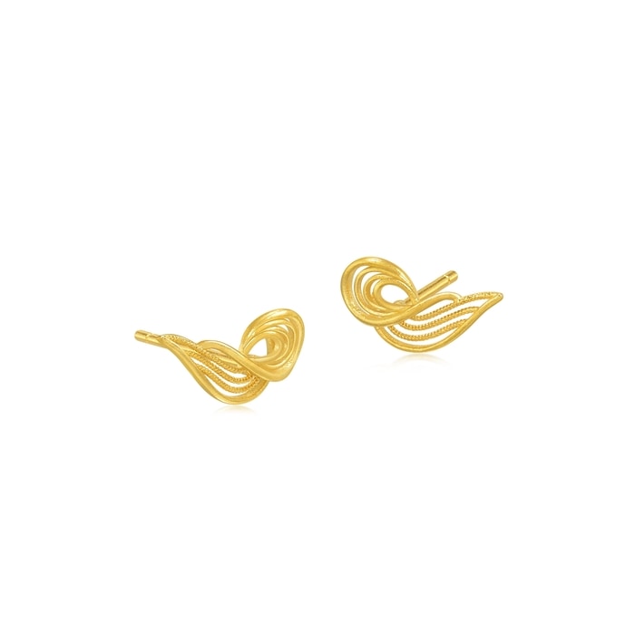 Solid Gold Earring | Chow Sang Sang Jewellery | 95138E - 4