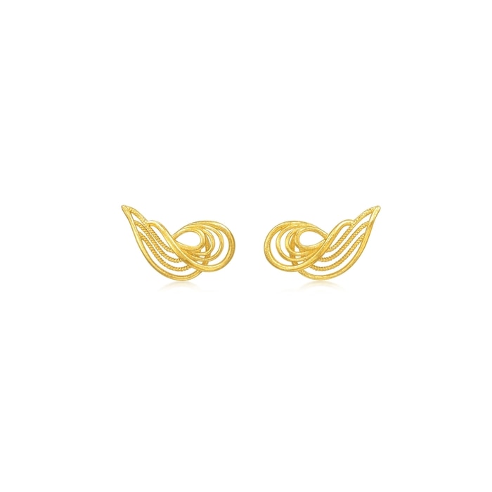 Solid Gold Earring | Chow Sang Sang Jewellery | 95138E - 1