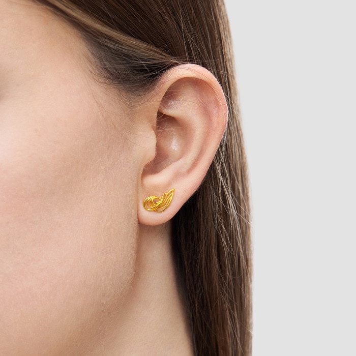 Solid Gold Earring | Chow Sang Sang Jewellery | 95138E - 2