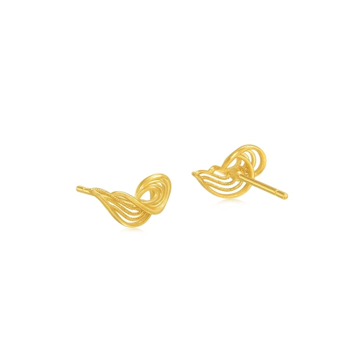 Solid Gold Earring | Chow Sang Sang Jewellery | 95138E - 5