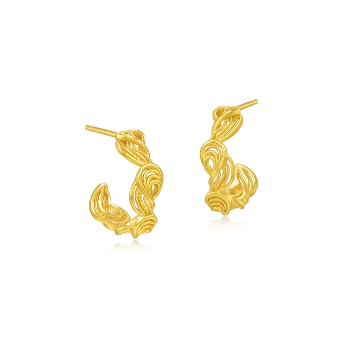 999.9黃金 耳環 | 周生生珠寶 | 95139E - 4