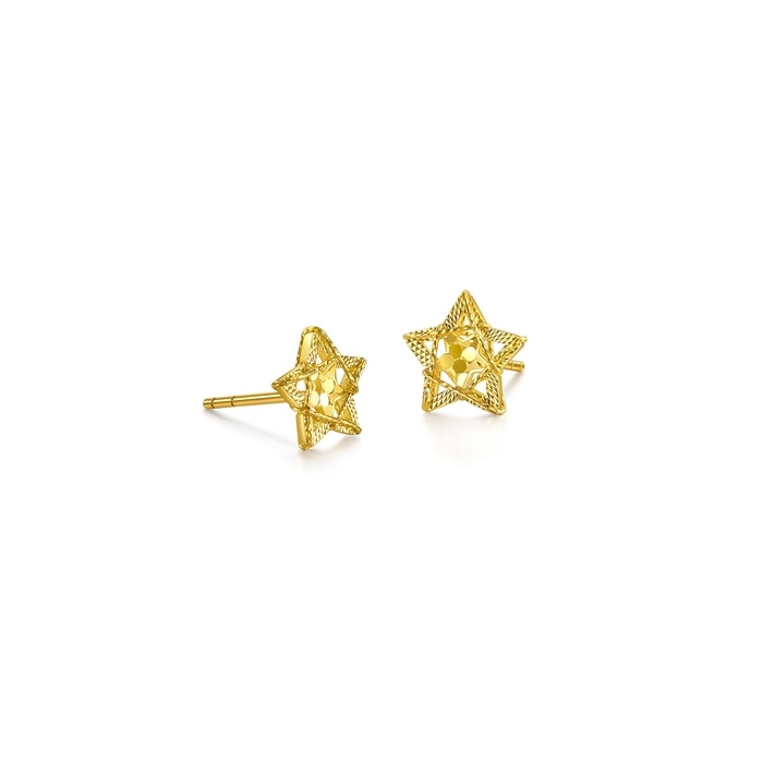 Solid Gold Earring | Chow Sang Sang Jewellery | Essence | 95211E - 4