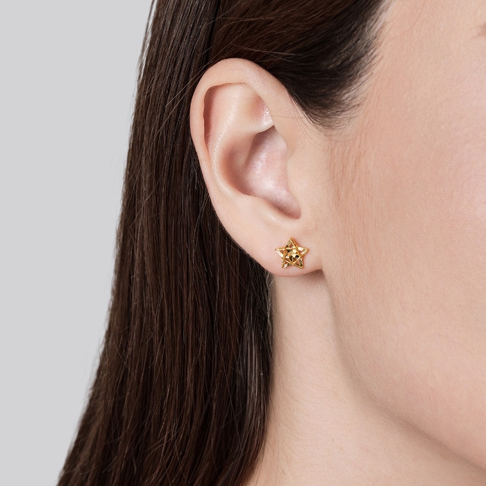 Solid Gold Earring | Chow Sang Sang Jewellery | Essence | 95211E - 2