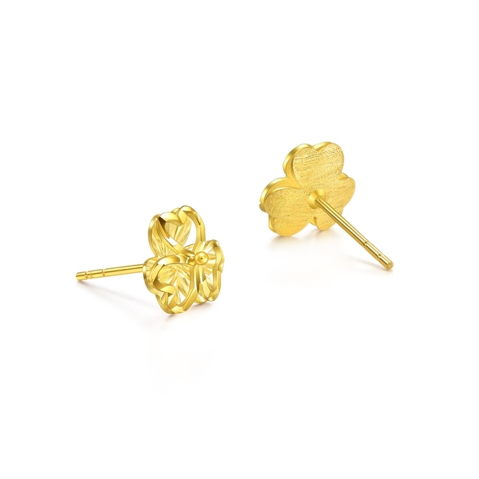 999黃金 耳環 | 周生生珠寶 | Essence「永」 | 95215E - 5