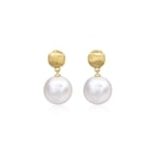 Africa' 18K Yellow Gold Freshwater Pearl Earrings