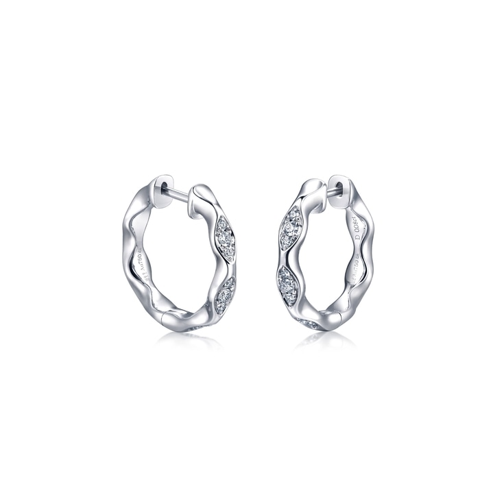 18K White Gold Earring | Chow Sang Sang Jewellery | YuYu | 95282E - 4