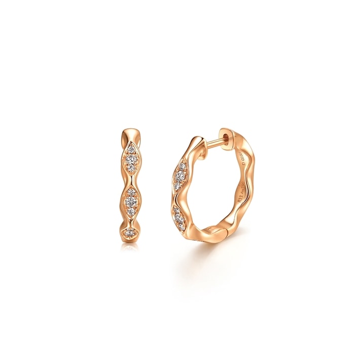 18K玫瑰金 耳環 | 周生生珠寶 | YuYu | 95282E - 1